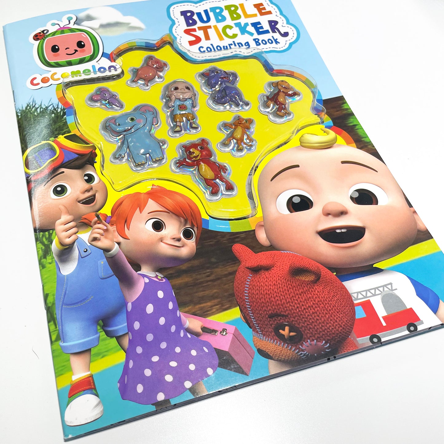 Cocomelon Bubble Sticker Colouring Book