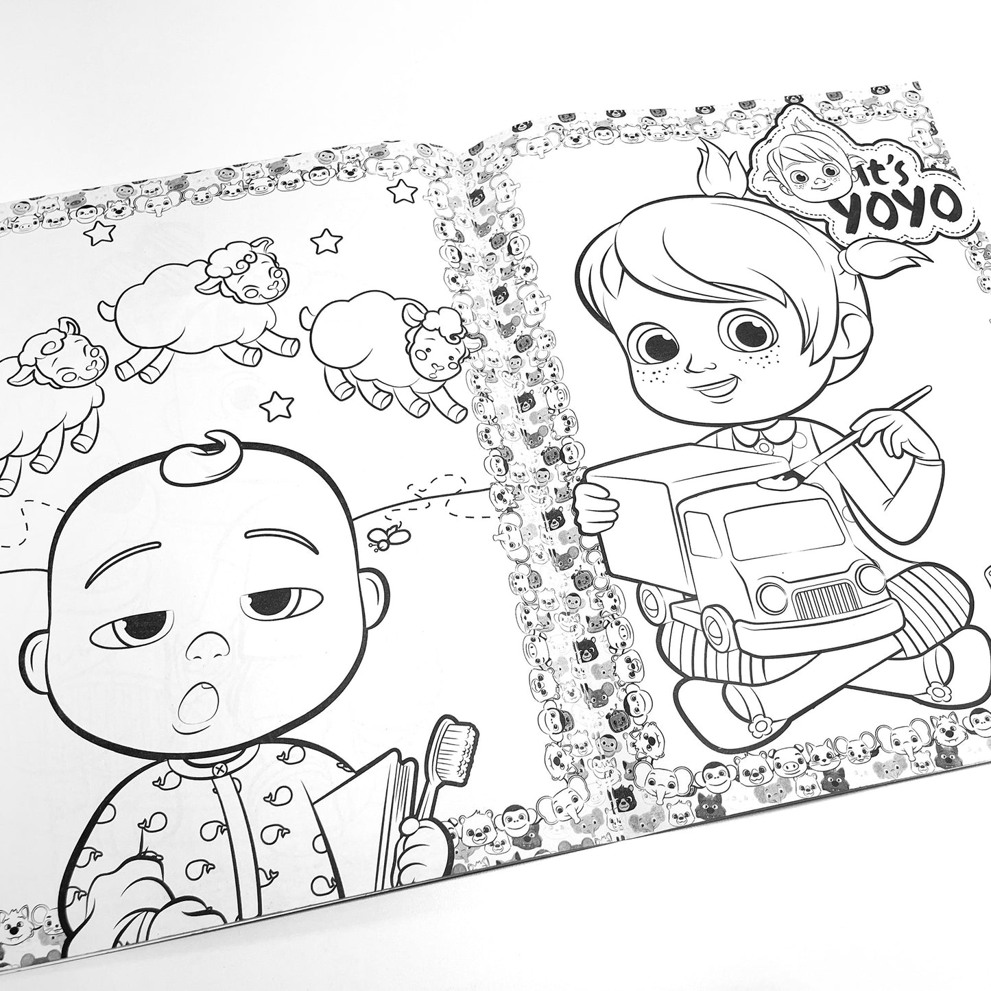 Cocomelon Bubble Sticker Colouring Book