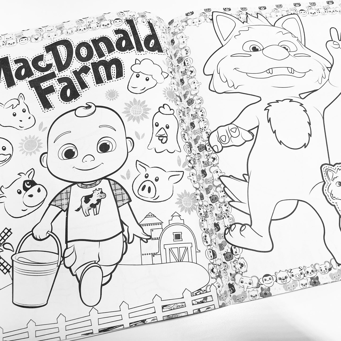 Cocomelon Bubble Sticker Colouring Book