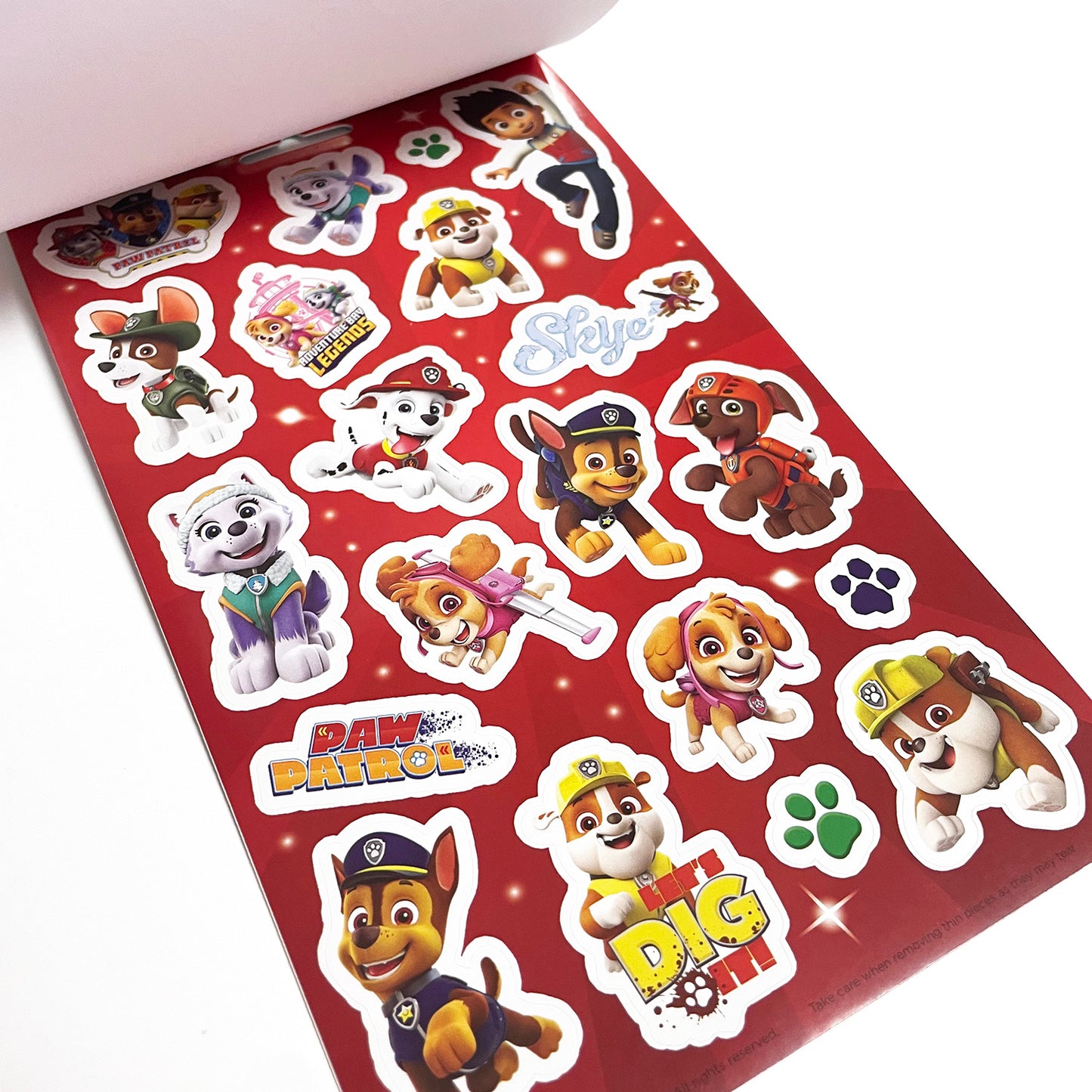 Paw Patrol Reusable Sticker Fun 100pc