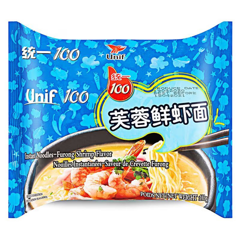 Unif 100 Instant Noodle (Furong Shrimp Flavour)