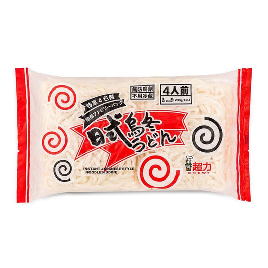 Chewy Instant Japanese Style Noodles (Udon) 200g x 4