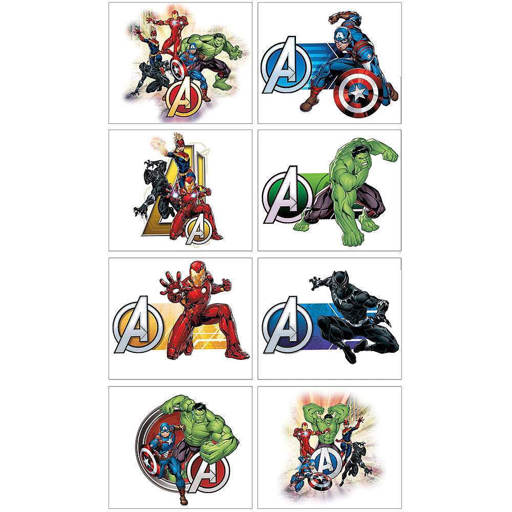 Avengers Tattoos 1 sheet