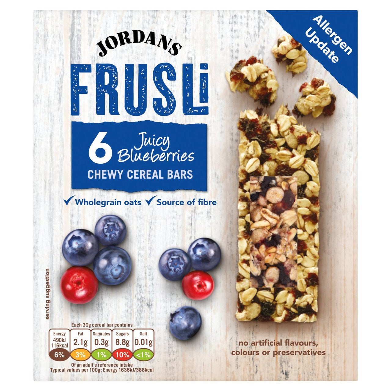 Blueberry Burst Frusli Cereal Bars 6 x 30g