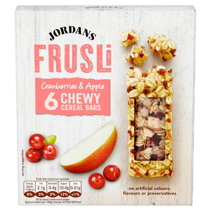 Cranberry & Apple Frusli Cereal Bars 6 x 30g