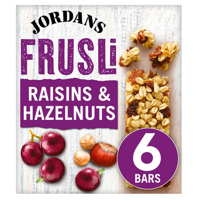 Raisin & Hazelnut Frusli Cereal Bars 6 x 30g