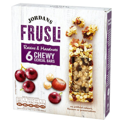 Raisin & Hazelnut Frusli Cereal Bars 6 x 30g