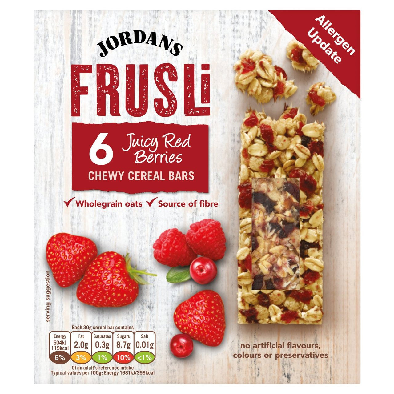 Red Berries Frusli Cereal Bars 6 x 30g