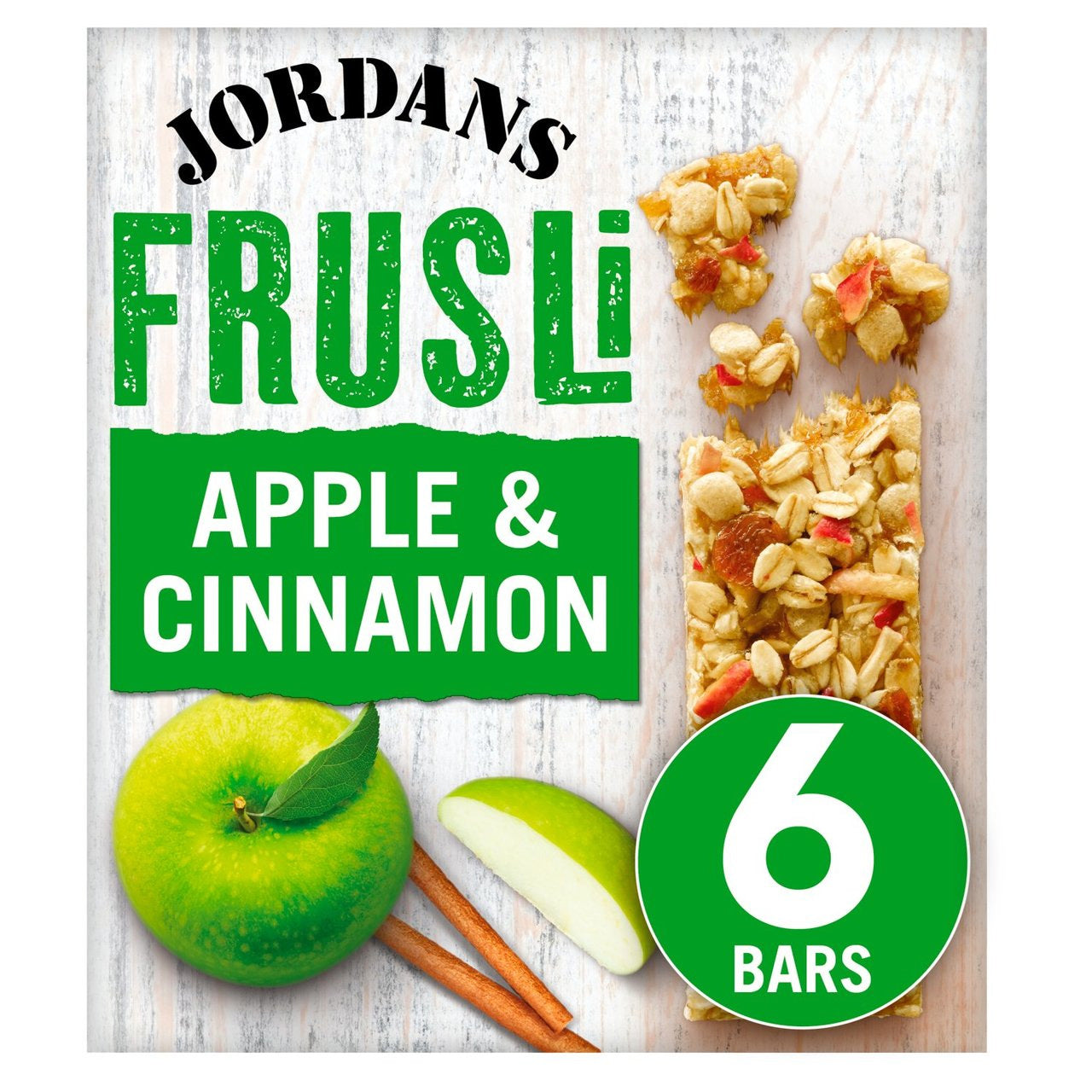 Frusli Apple & Cinnamon Cereal Bars 6 x 30g