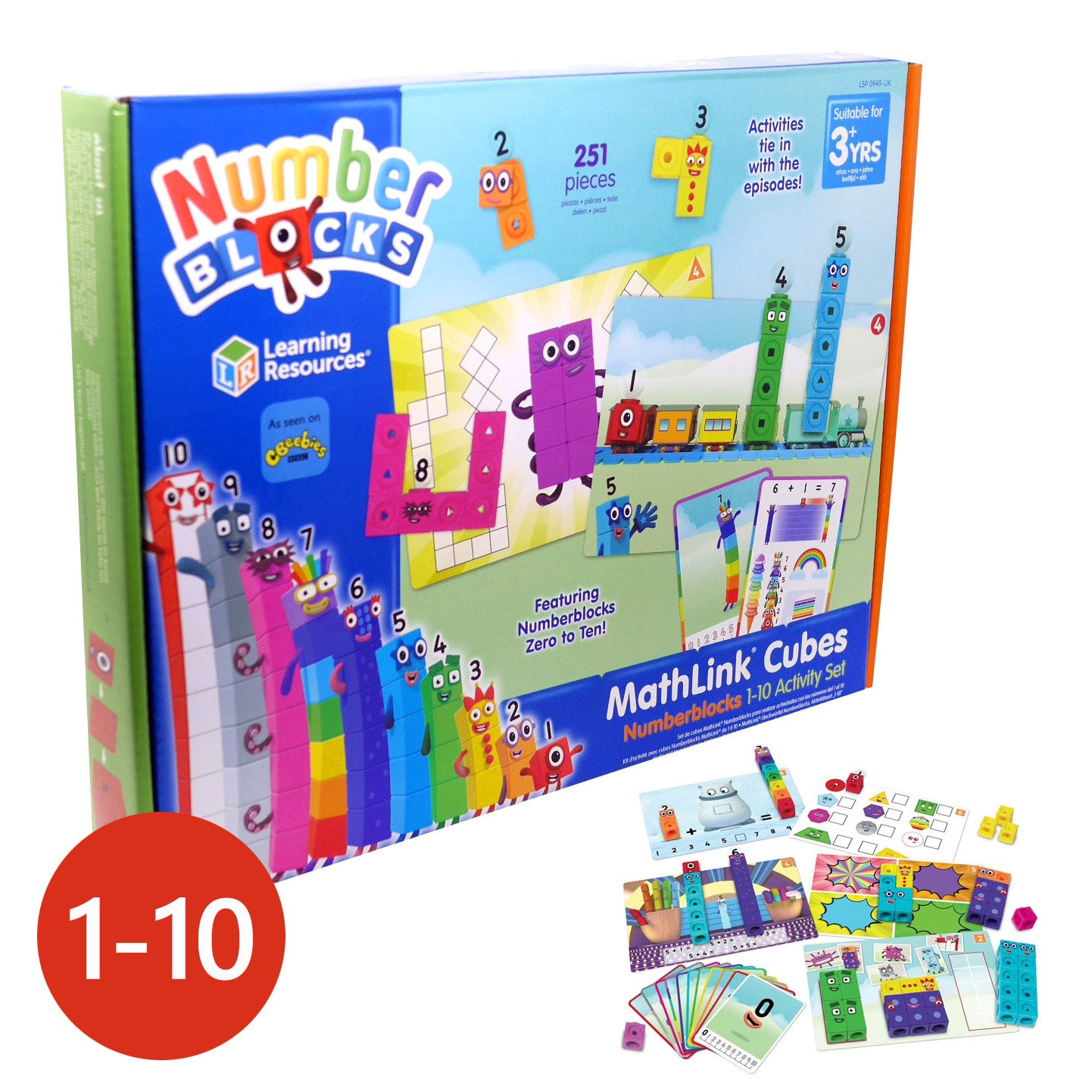 Numberblocks MathLink Cubes Learning Resources toys 1-10 Activity Set