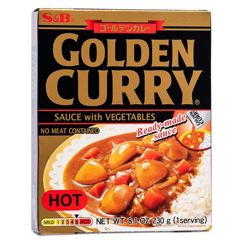 S&B Golden Curry Sauce with Vegetables (Hot)