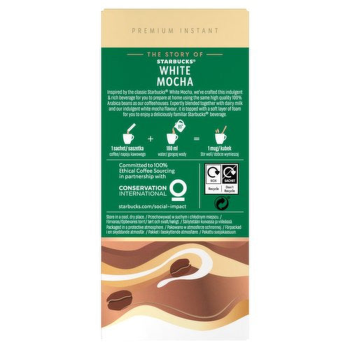 White Mocha Premium instant Coffee 5 Sachets