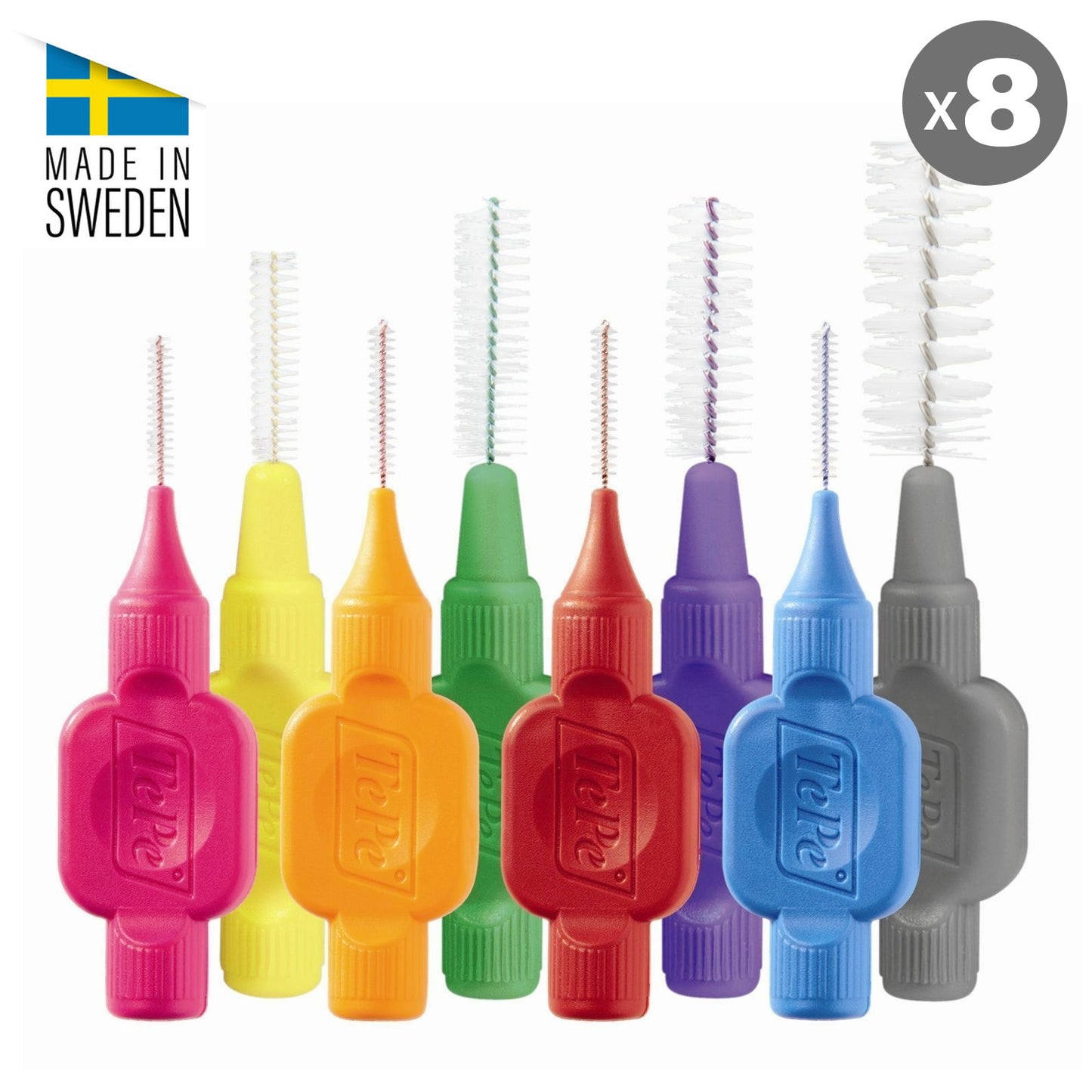 Interdental Brush Mixed Pack (8pcs)