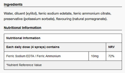 Iron 10 Oral Spray 25ml