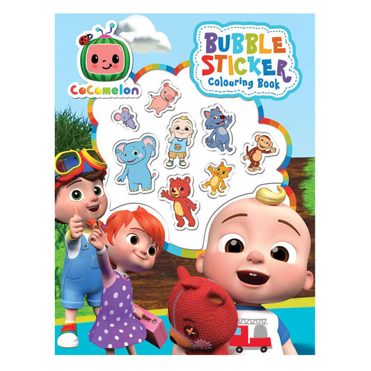 Cocomelon Bubble Sticker Colouring Book