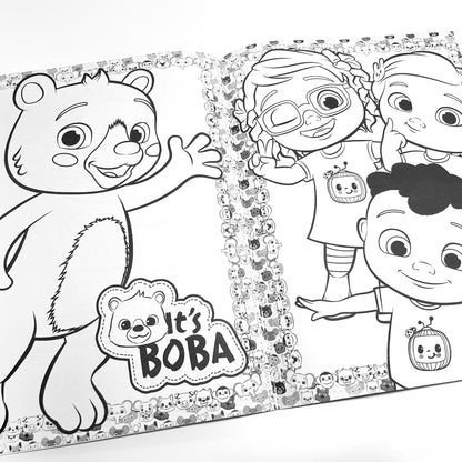 Cocomelon Bubble Sticker Colouring Book