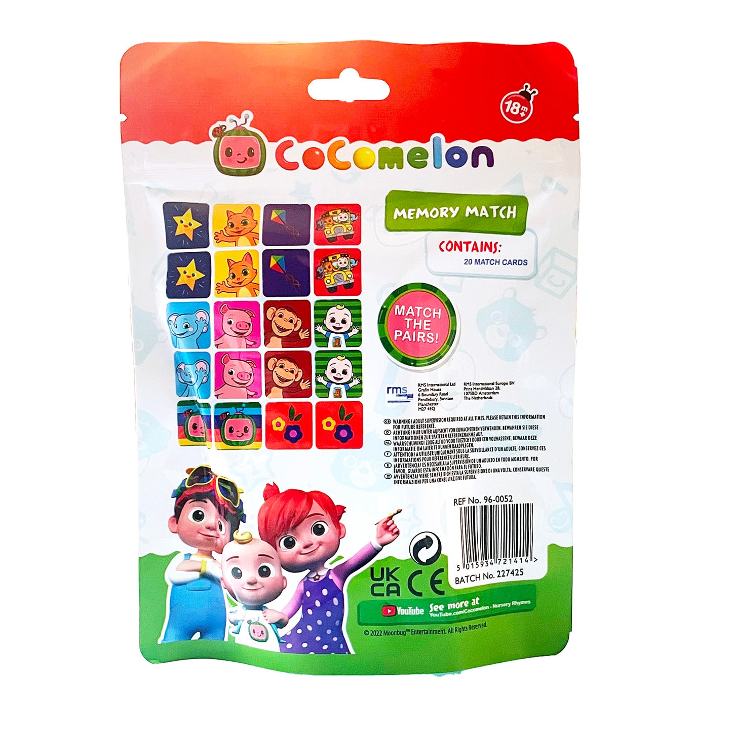 Cocomelon Travel Memory Match Game