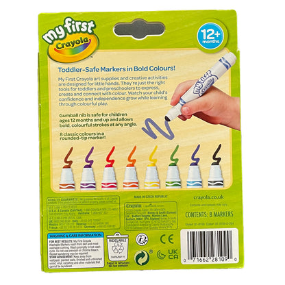 My First Crayola Washable Easy-Grip Markers 8 pieces