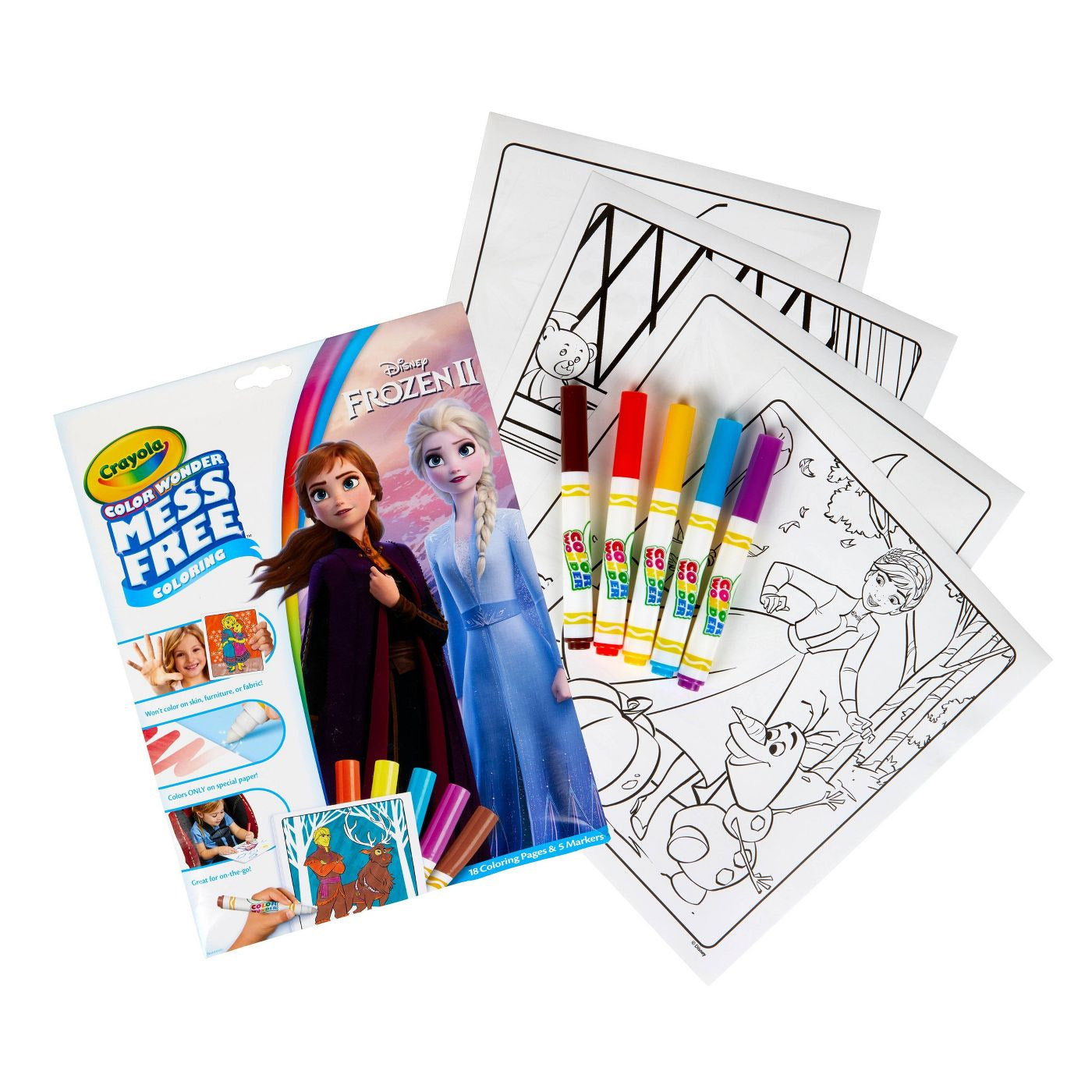 Color Wonder Frozen 2 Coloring Pages Set