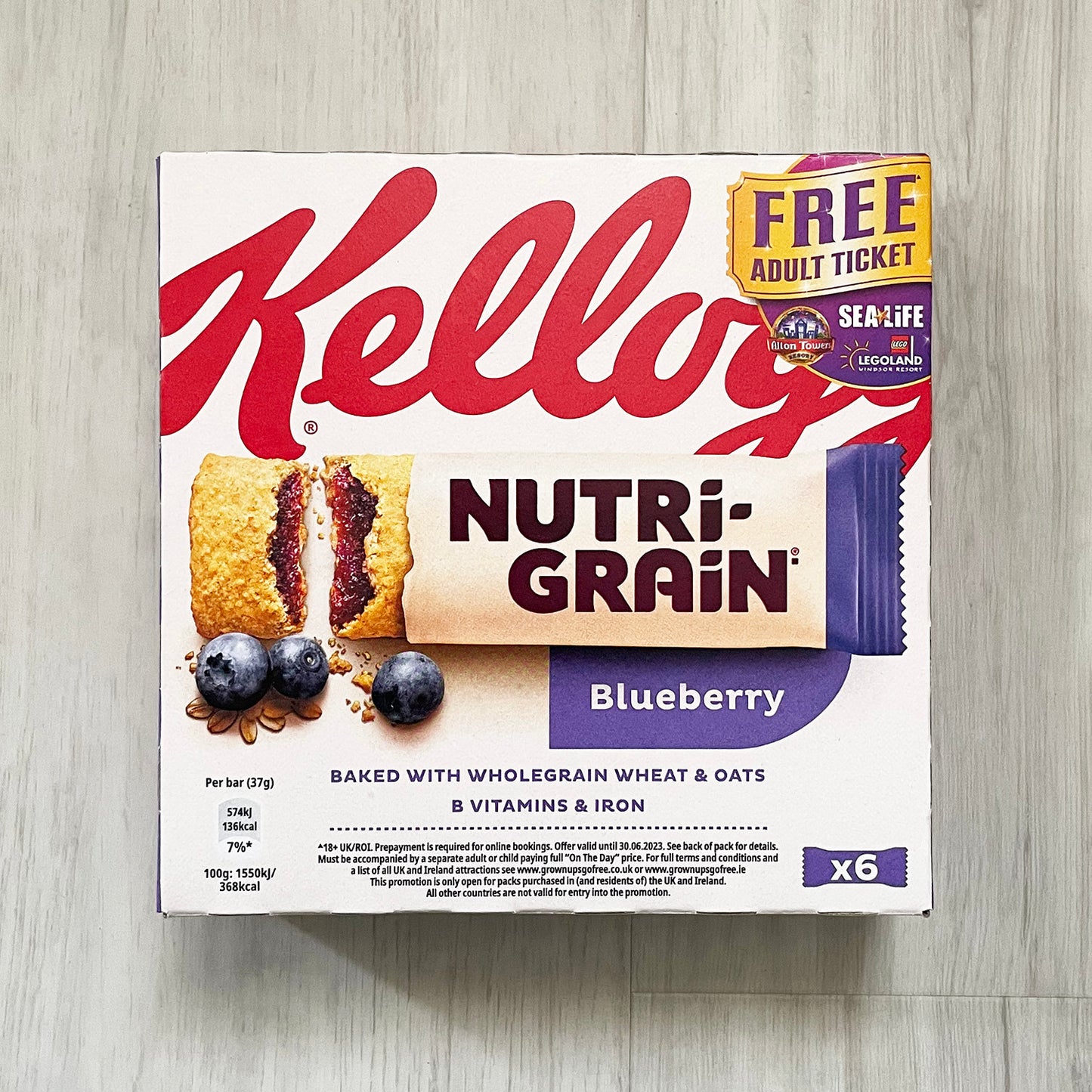 Nutri-Grain Blueberry 6 bars x 37g