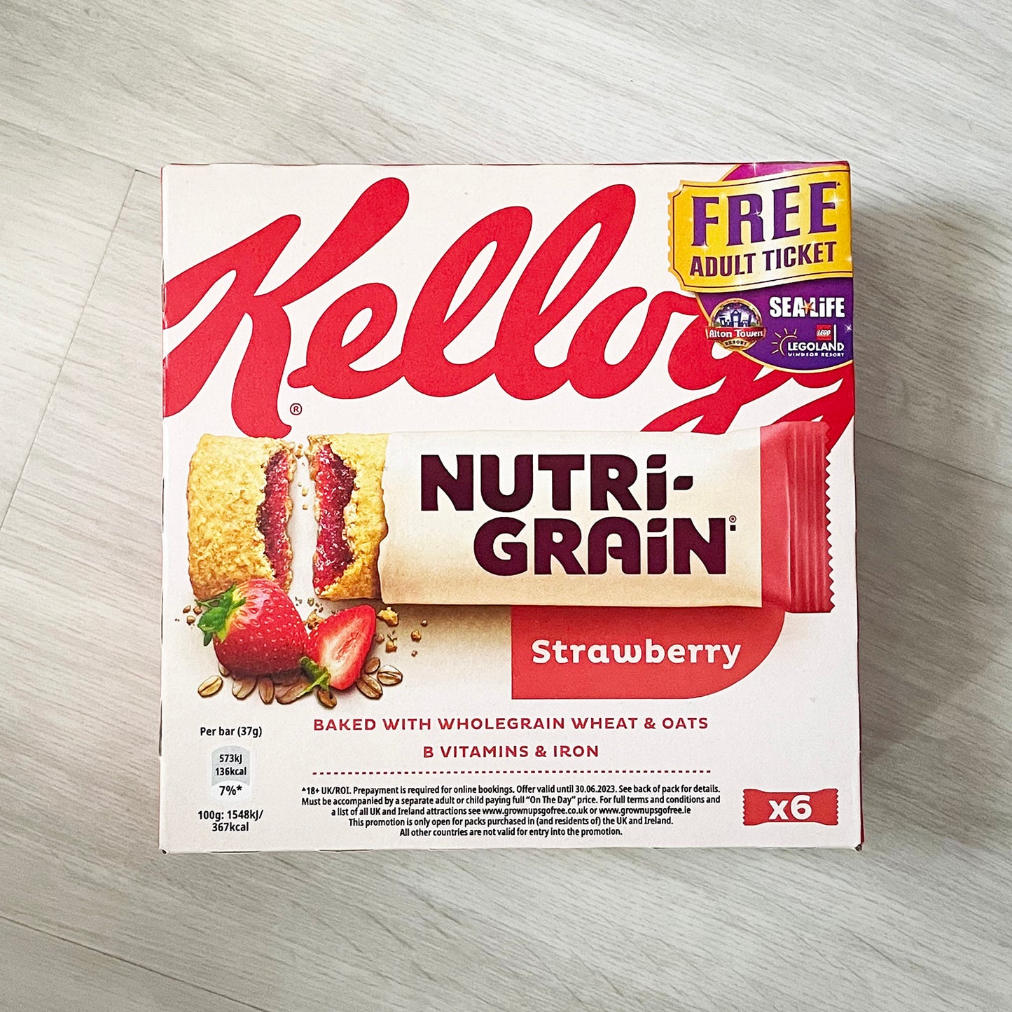 Nutri-Grain Strawberry 6 bars x 37g