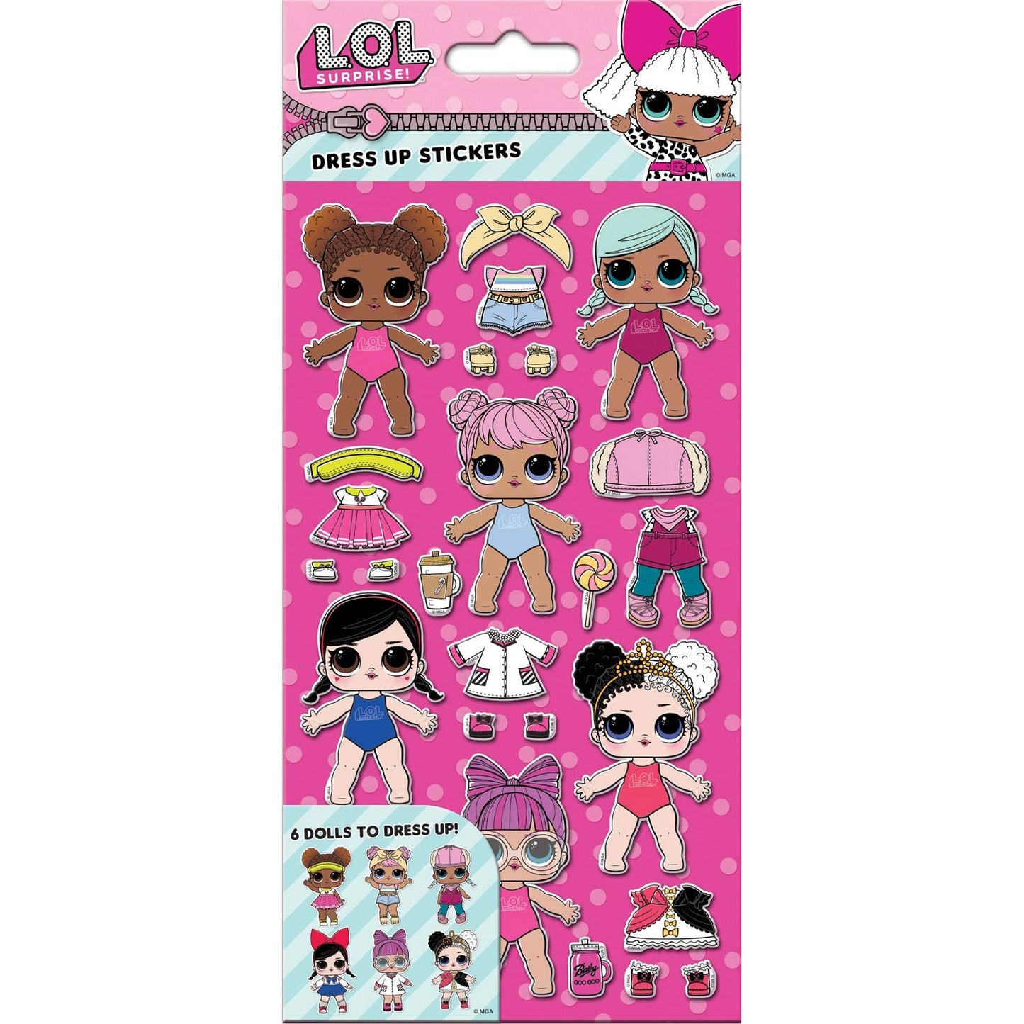 L.O.L. surprise Chunky Foam Dress Up Stickers