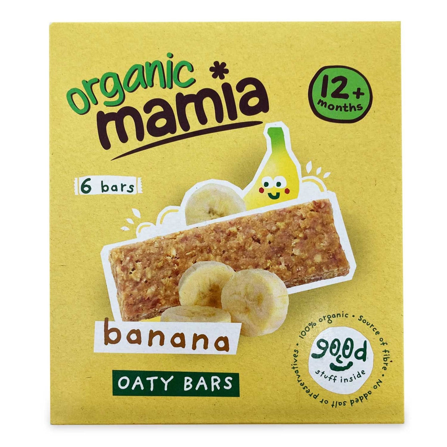 Organic Banana Soft Oaty Bars 6x25g