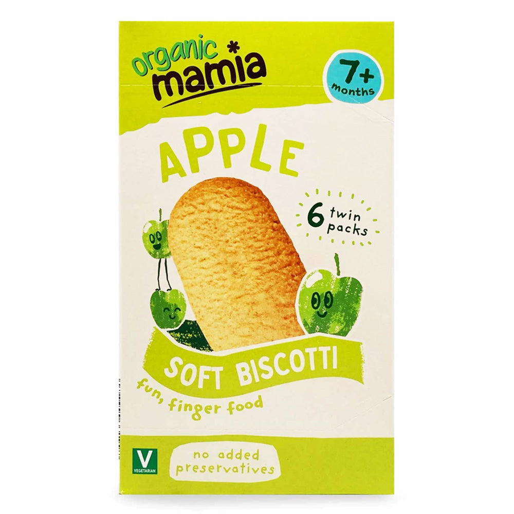 Organic Apple Soft Biscotti Biscuit 6x20g