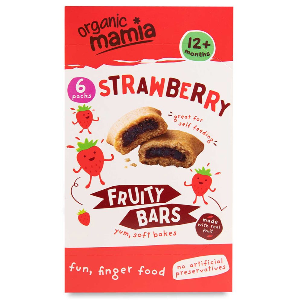 Organic Strawberry Fruity Bars 6x20g