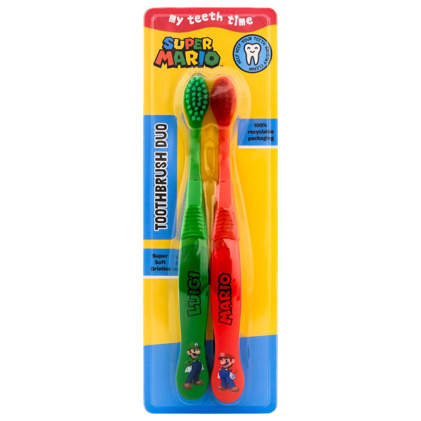 Mario & Luigi Toothbrush 2pk