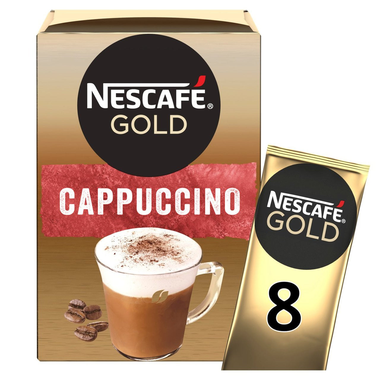 Gold Cappuccino Instant Coffee 8 Sachets