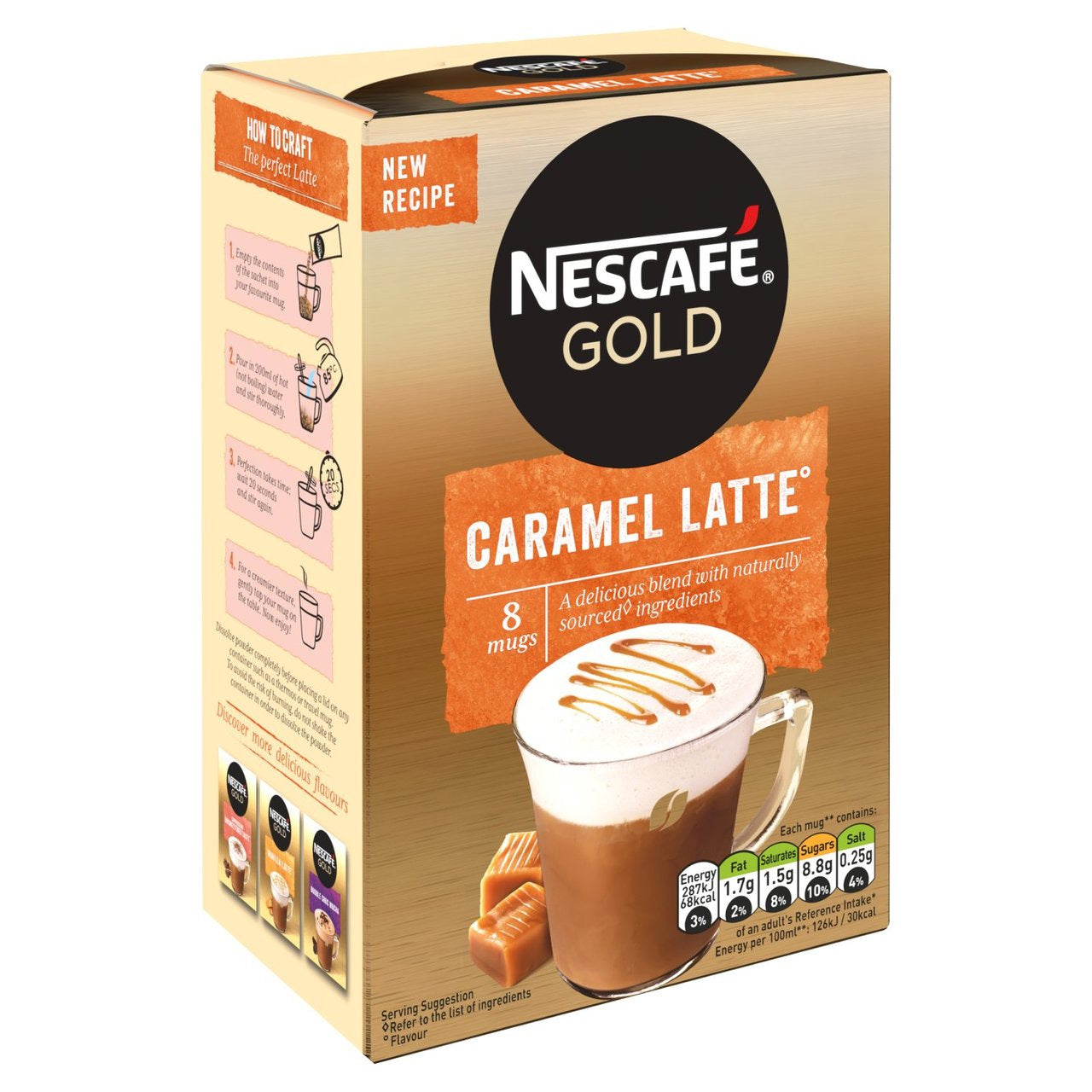 Gold Caramel Latte 8 Sachets