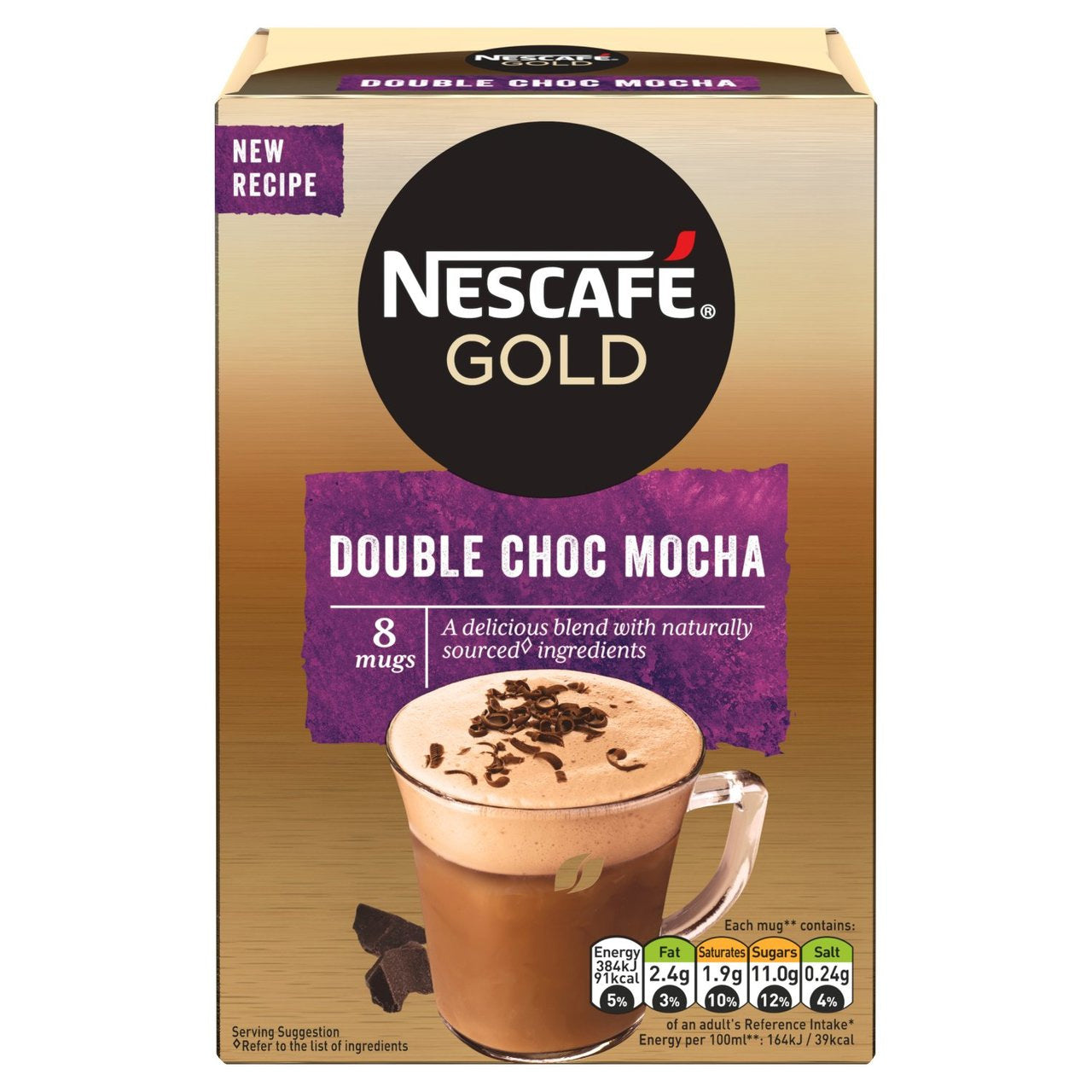 Gold Double Choca Mocha Instant Coffee 8 Sachets