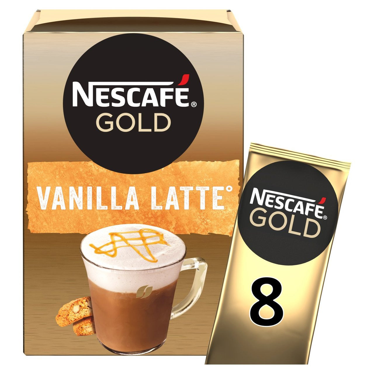 Gold Vanilla Latte Instant Coffee 8 Sachets