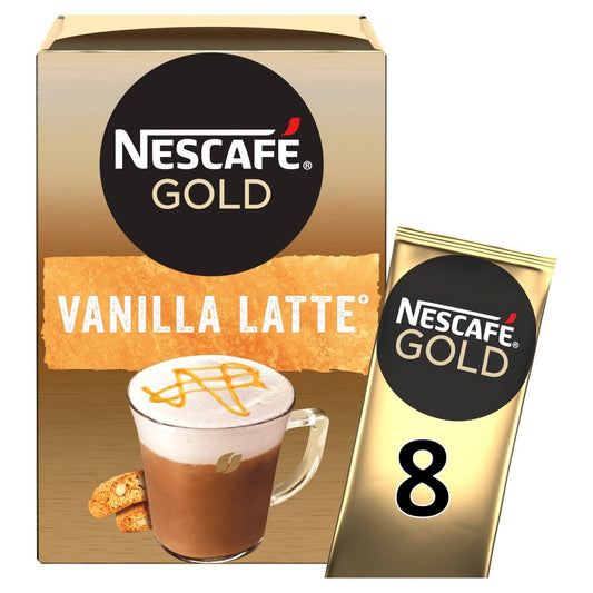 Gold Vanilla Latte Instant Coffee 8 Sachets