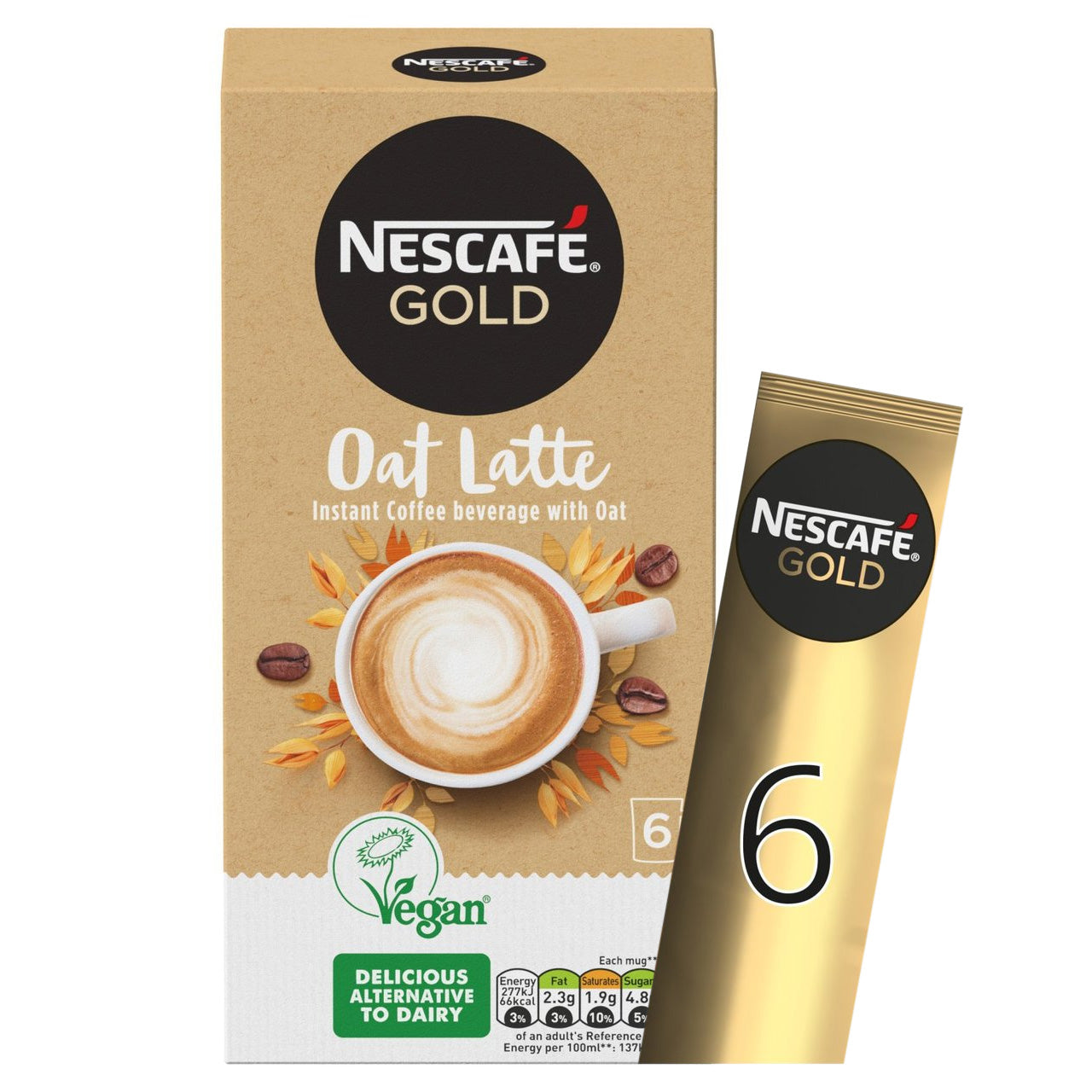 Non Dairy Oat Latte Instant Coffee 6 Sachets