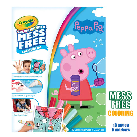 Color Wonder Peppa Pig Coloring Pages Set