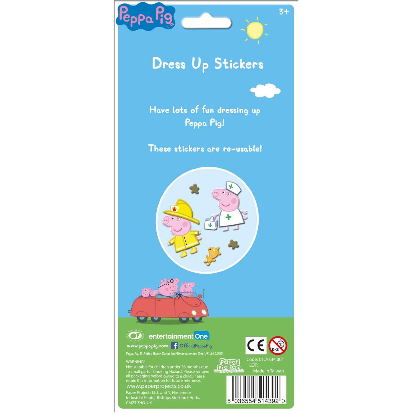 Peppa Pig Chunky Foam Dress Up Stickers