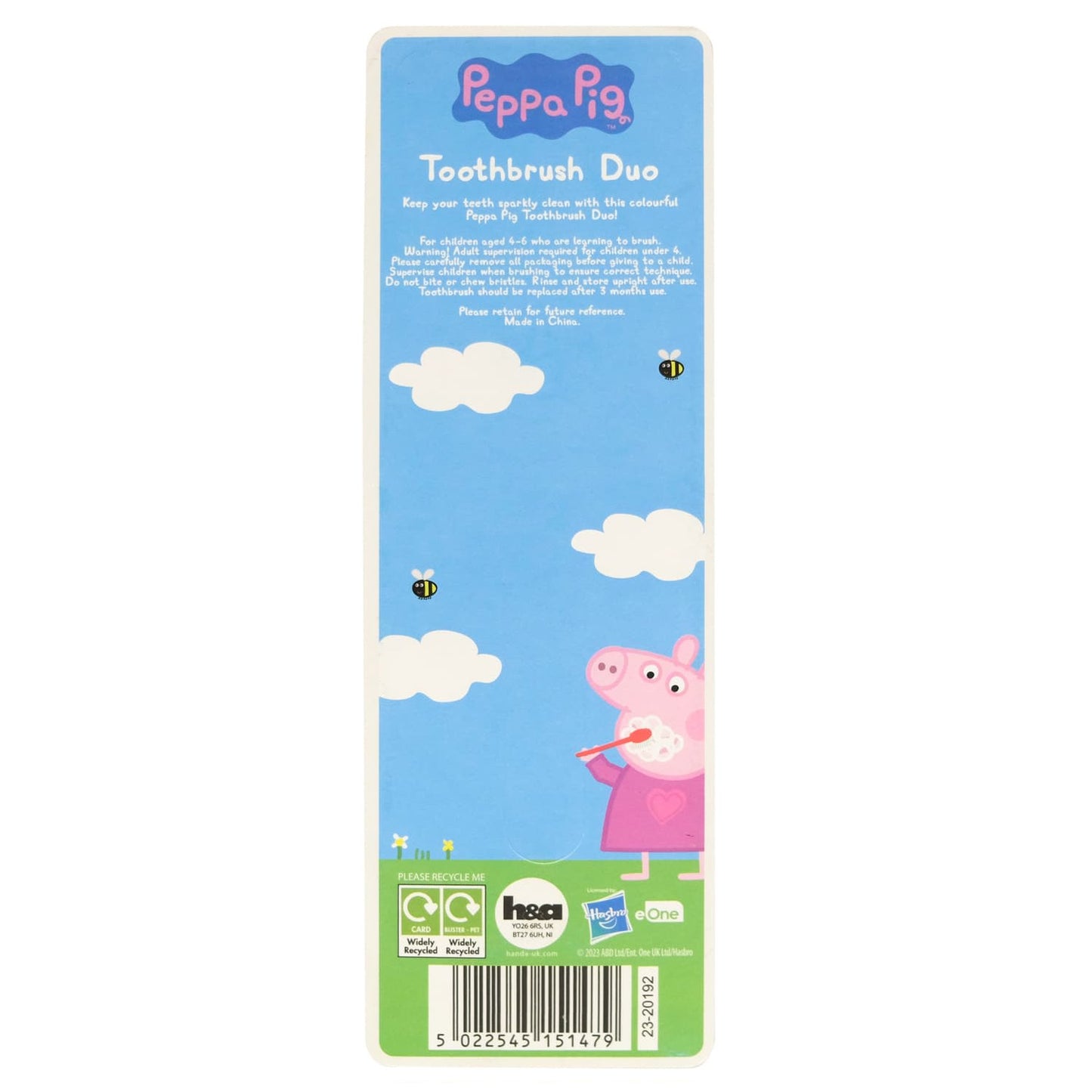 Peppa & George Toothbrush 2pk