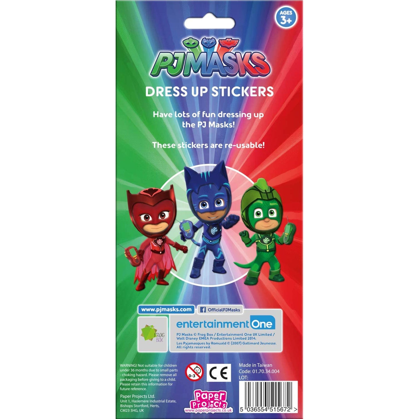 PJ Masks Chunky Foam Dress Up Stickers