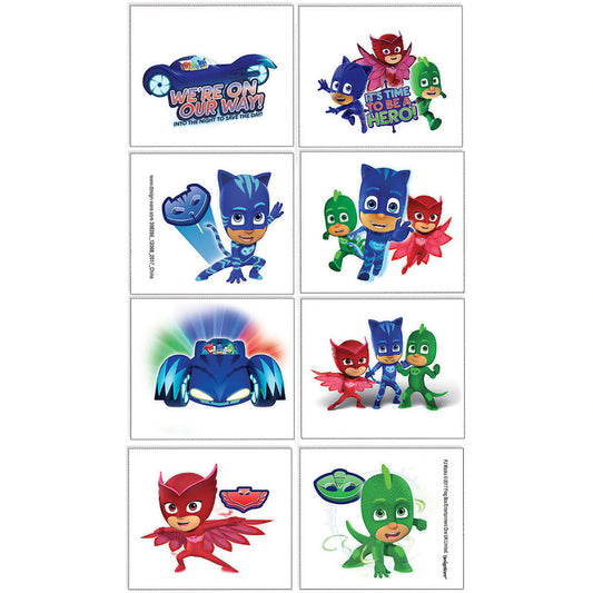 PJ Masks Tattoos 1 sheet