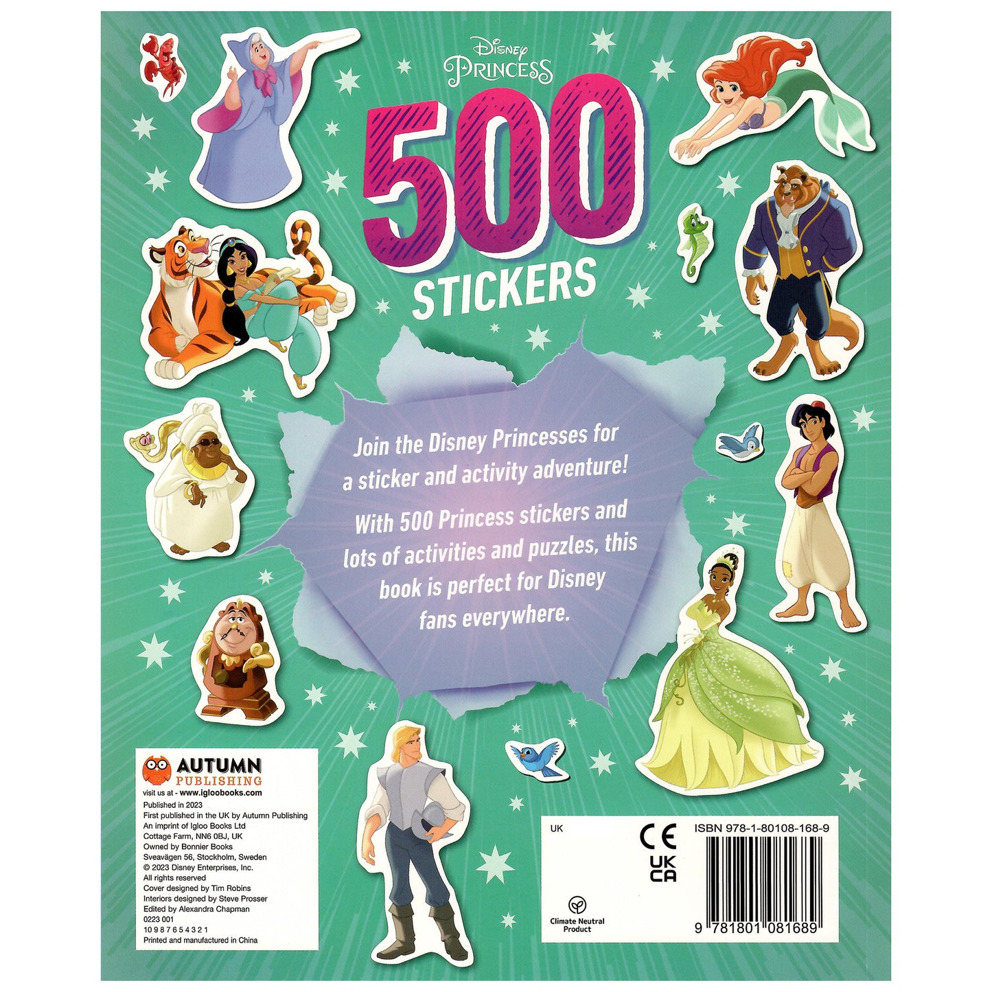 Disney Princess 500 Stickers activity book