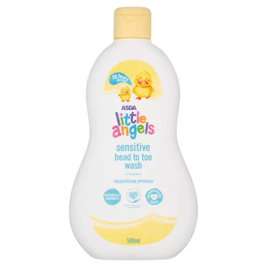 Child Sensitive Head to Toe Wash Unscented 500ml