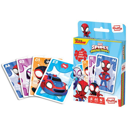 SHUFFLE Fun 4-in-1 SPIDEY Card Game