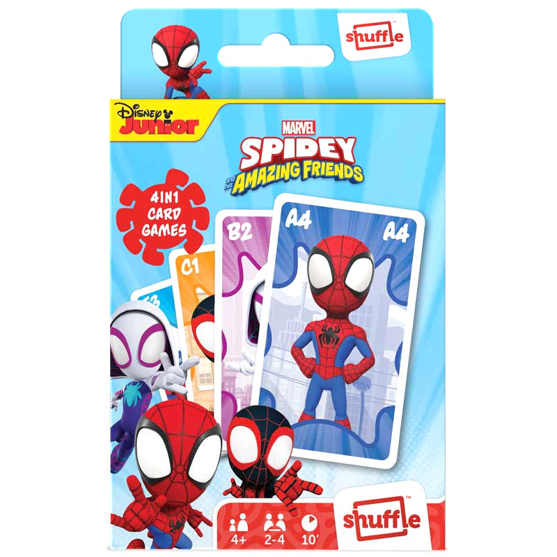 SHUFFLE Fun 4-in-1 SPIDEY Card Game