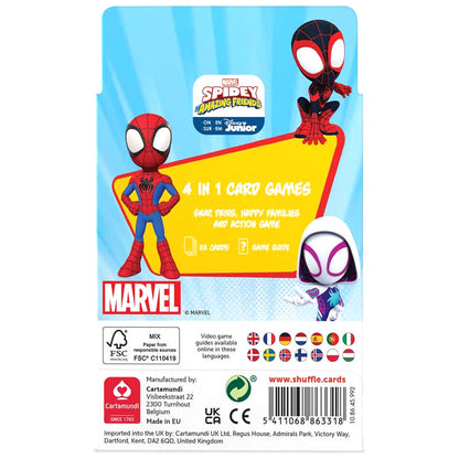 SHUFFLE Fun 4-in-1 SPIDEY Card Game