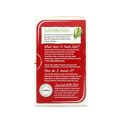 Superblends Heartea (Blackcurrant Rosemary Honey Hibiscus)