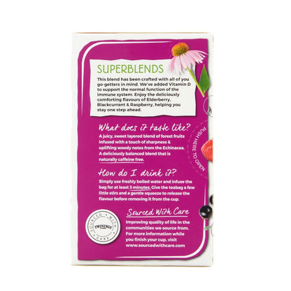 Superblends Immune Support (Blackcurrant Raspberry with Echinacea Elderberry)