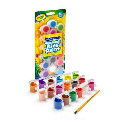 18ct Kids' Washable Paint Set