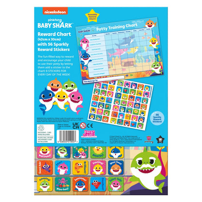 Baby Shark Potty Training Reward Chart and Sparkly Stickers
